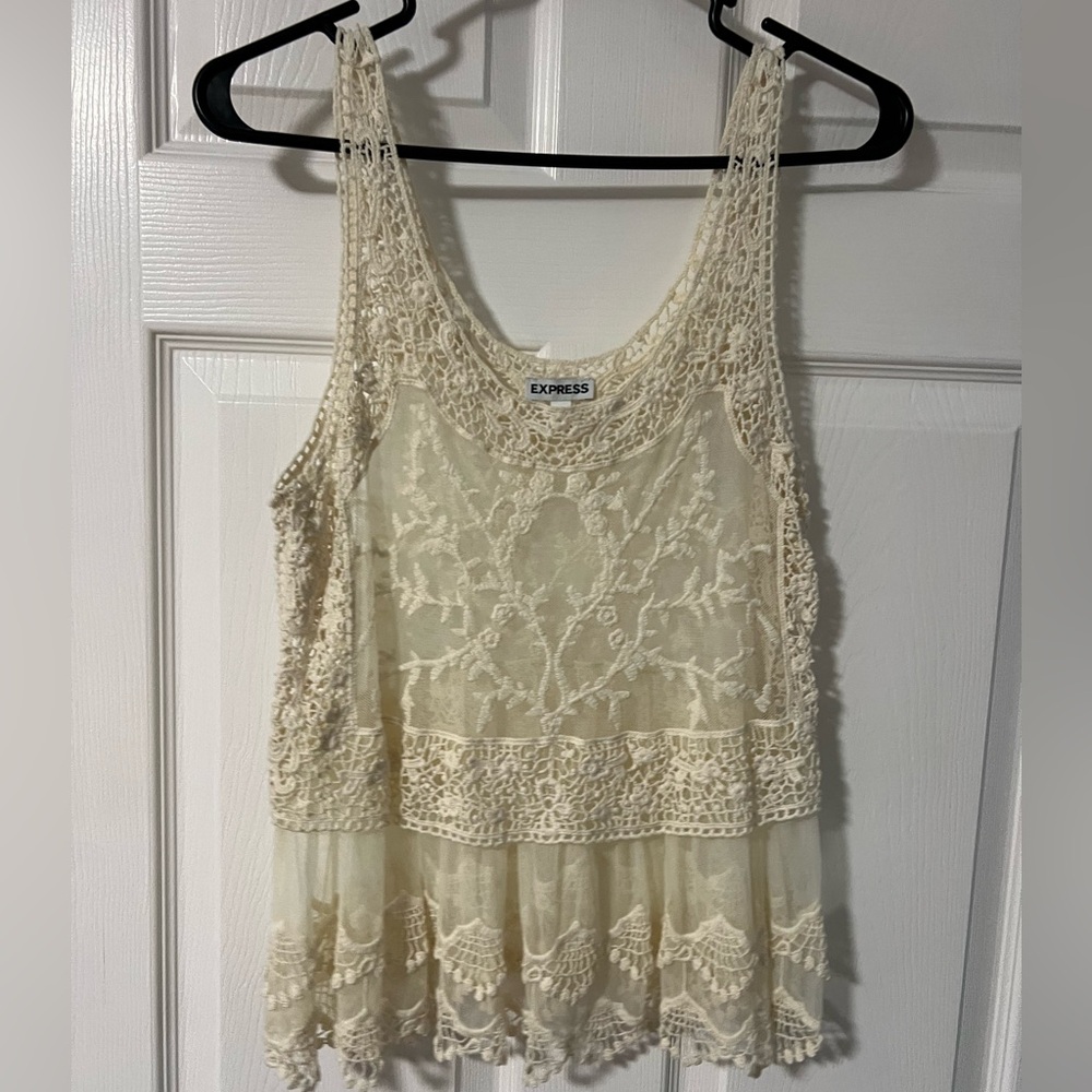 Express Lace top | cream